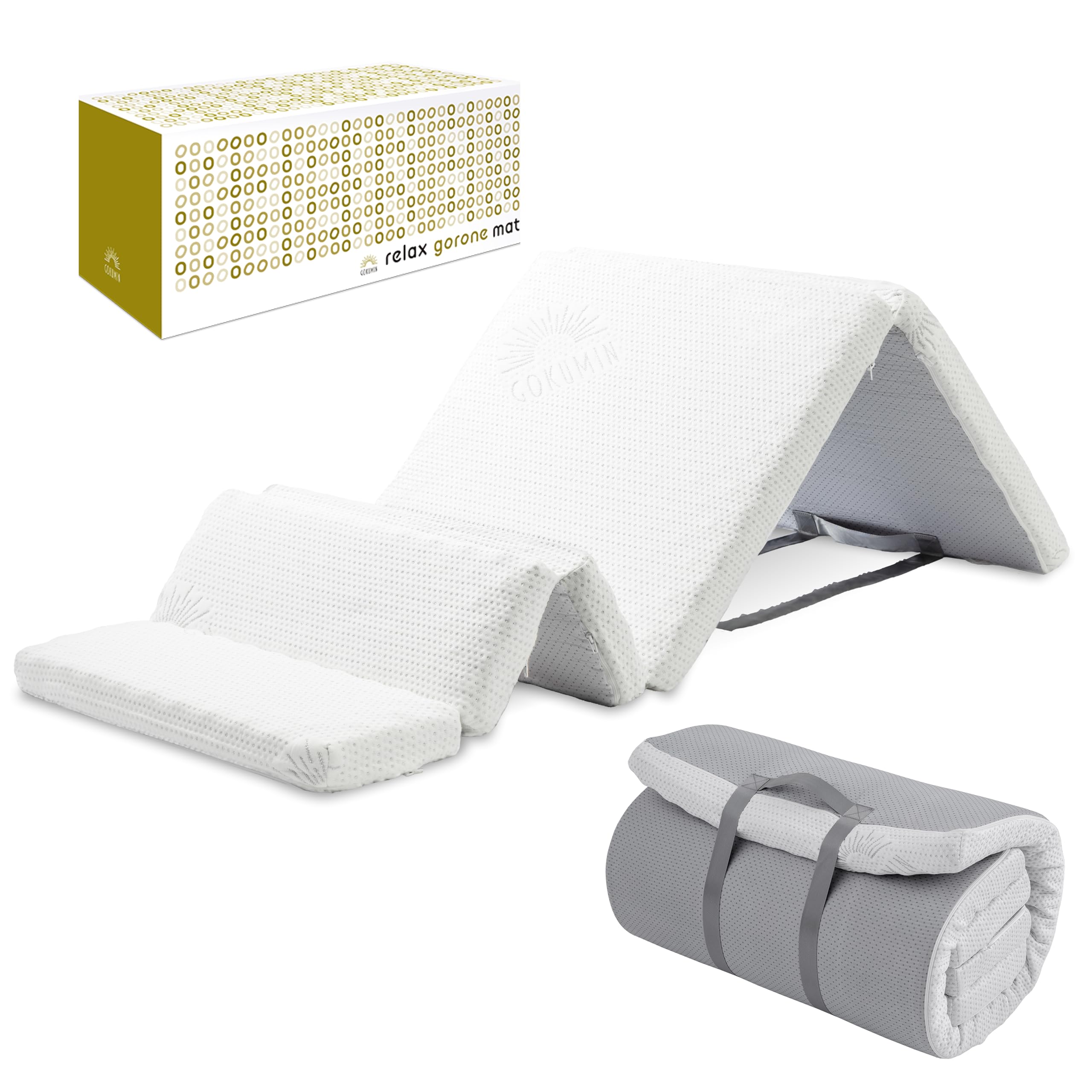 GOKUMIN ごろ寝マットレス M60cmx180cm 撥水加工 滑り止め付きでお